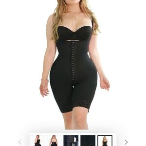 Women's Black Shapewear Bodysuit by JUNG MONEY LUXURY